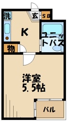 ベルトピア調布B棟の物件間取画像